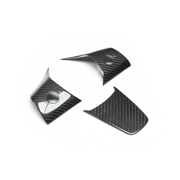 Model 3/Y CF Steering Wheel Cover (3-Pieces)
