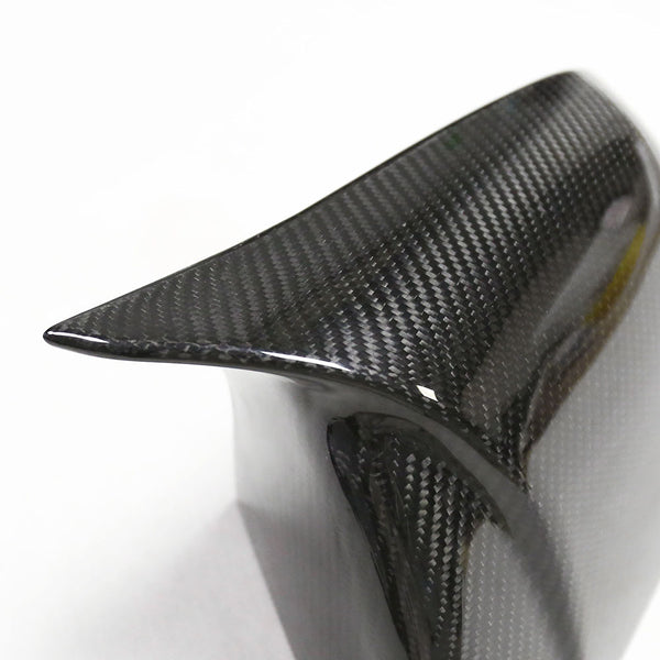 Model Y CF Horn Shape Side Mirror Cap Slip-On