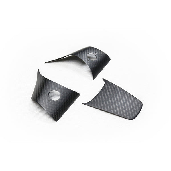 Model 3/Y CF Steering Wheel Cover (3-Pieces)