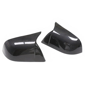Model 3 CF Horn Shape Side Mirror Cap Slip-On