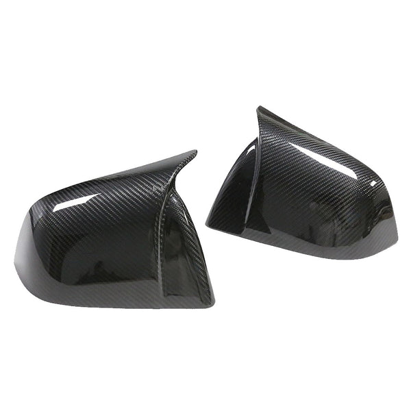 Model Y CF Horn Shape Side Mirror Cap Slip-On