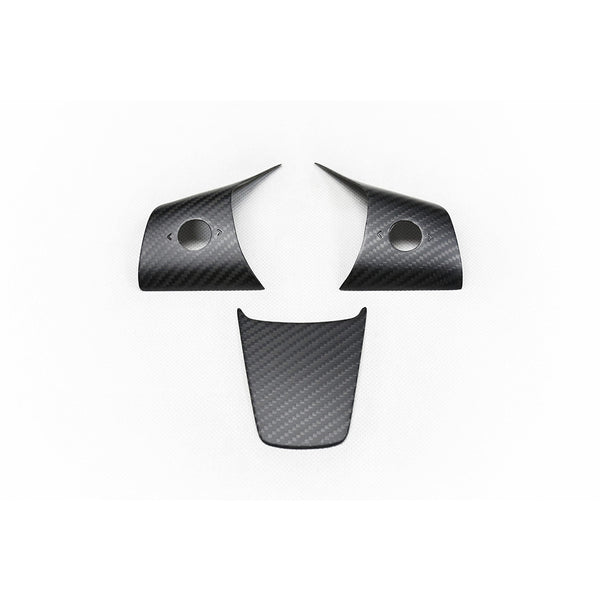 Model 3/Y CF Steering Wheel Cover (3-Pieces)